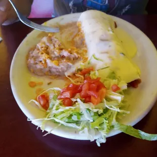 Cheese dip burrito barbacoa is but only tasty but very filing
