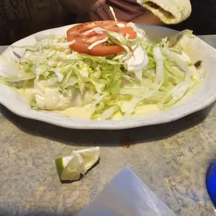 Special #11 2 burritos with nacho cheese and more. About $14 7/24