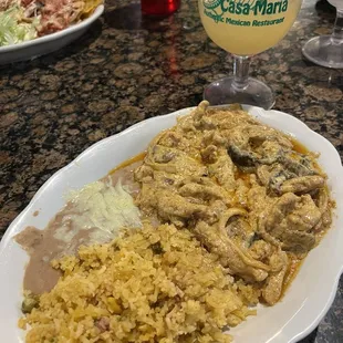 Pollo Chipotle Dinner
