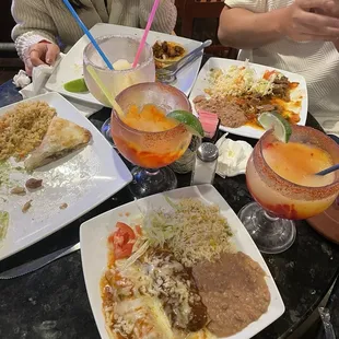 Enchiladas Plate + Frozen Mango Margaritas