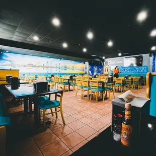 the dining area