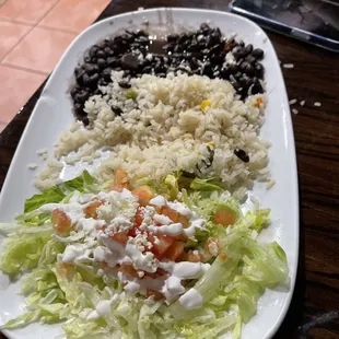 Vegetarian fajita sides