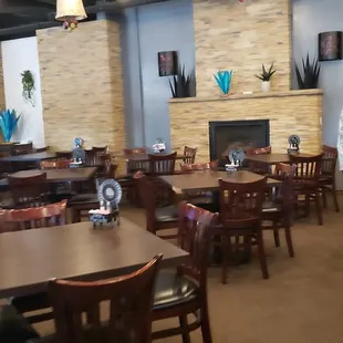 a man standing in a restaurant