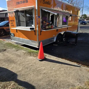 The outside food truck