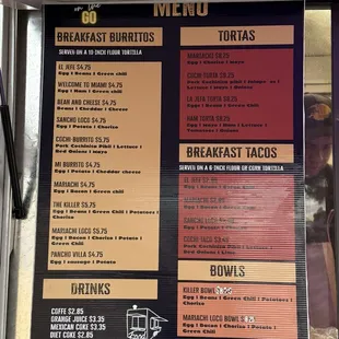 latest menu 02/2025