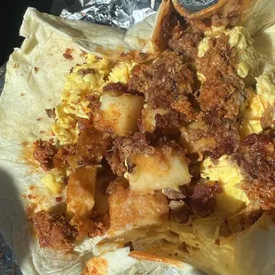 Mariachi Loco con Queso (open it up to add your own salsa)