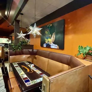 Clean dining area