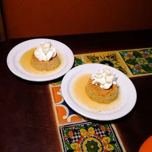 Our freshly made flan.