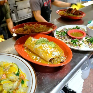 Some delicious food coming out of the kitchen!