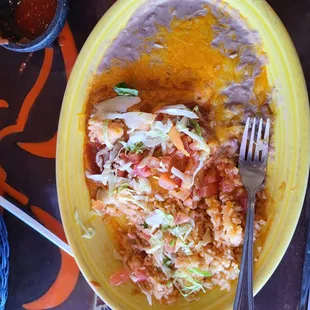 Cheese enchilada lunch special