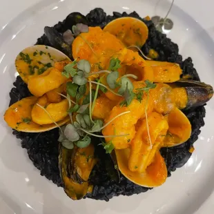 Black Ink Seafood Risotto