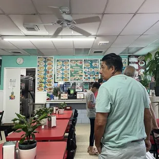 Look at interior, line, and menu