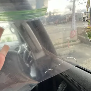 Some hard metal that big and they didn't see it when they were making the burrito.