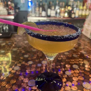 House Margarita at the bar