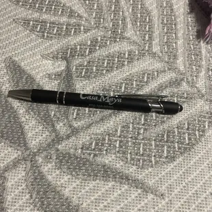 The pen they gave me