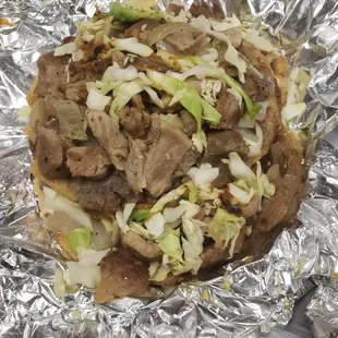 the panuchos with carnitas