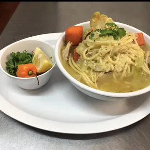 Puchero/ chicken vegetable soup