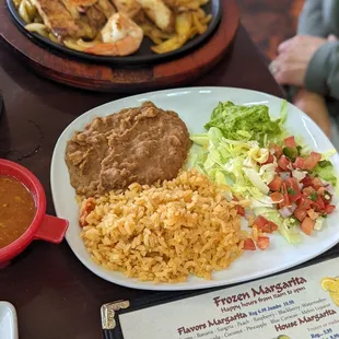 Chicken shrimp fajitas