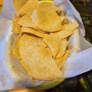 Hot tortilla chips