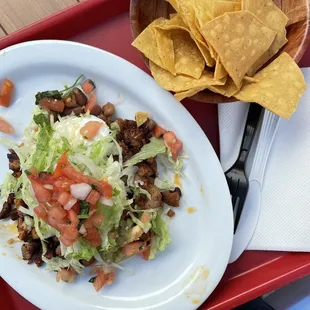 Al pastor super taco -- so fresh and delicious