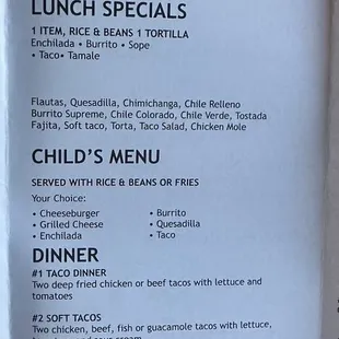 Updated menu as of 9/21/22