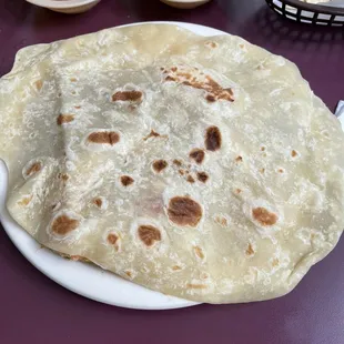 Huge fresh flour tortillas -the best