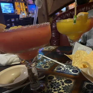 Mango strawberry frozen Margarita