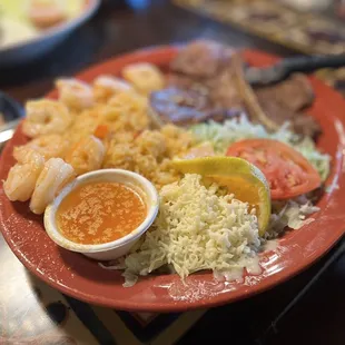 a plate of food on a table