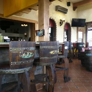 Themed decor, large and open.