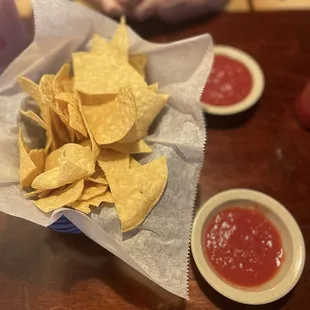 Chips and salsa were tasty
