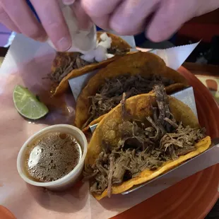 Birria tacos