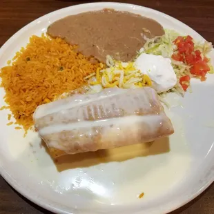 Seafood chimichanga.  Very good