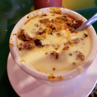 Caso dip with chorizo sausage