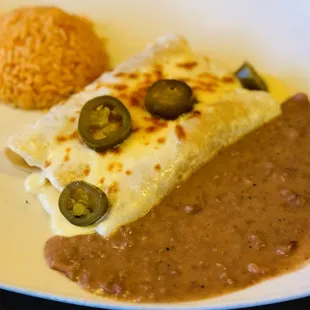 Chicken Enchiladas with Sour Cream Sauce