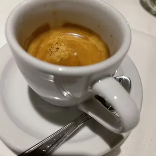 Very strong espresso