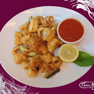 Fritto di Calamari e Zucchini