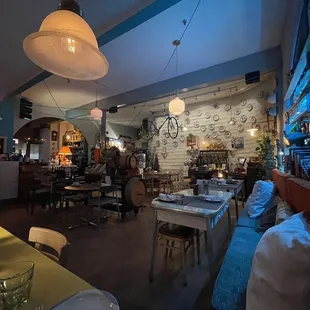 the interior of a restaurant