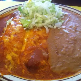 Cheese enchiladas.