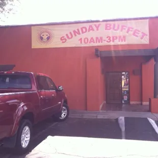 Front of the restaurant.