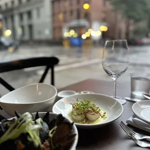 Scallops, Mussels with Chorizo &amp; Pimenton