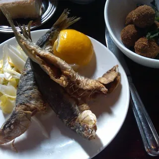 Sardinas Fritas with Endive Salad