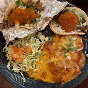 A la carte: carne asado taco / cárnita taco / chile relleno