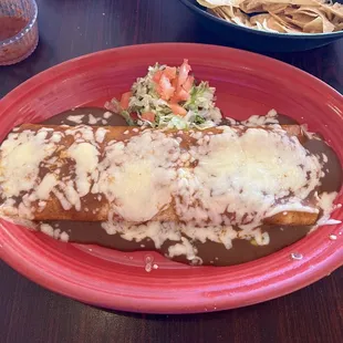 Burrito enchilada style