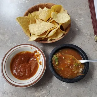 Chips and Salsa in the Restaurant. Wow getting vaccinated does make a difference.