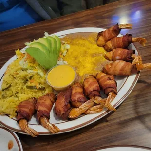 Bacon wrapped shrimp(can&apos;t remember actual name)  soooooo generous compared to other places!