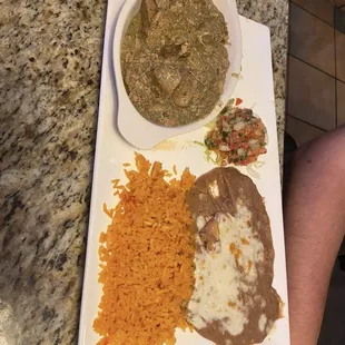 Chile verde plate