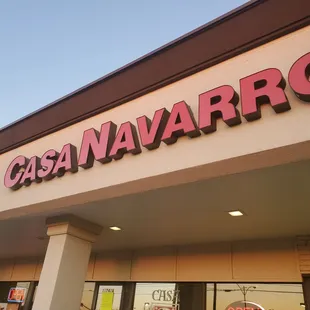 the entrance to a restaurant