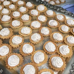 Strawberry tarts with strawberry whipped cream were a cool sweet for this picnic.