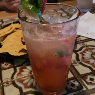 Strawberry mojito. Yum!!!