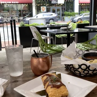 Dinner Mole Tamale